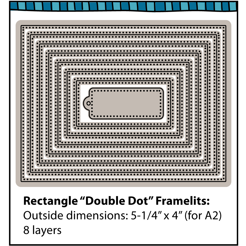 Double Dot Rectangle Framelits Die Set