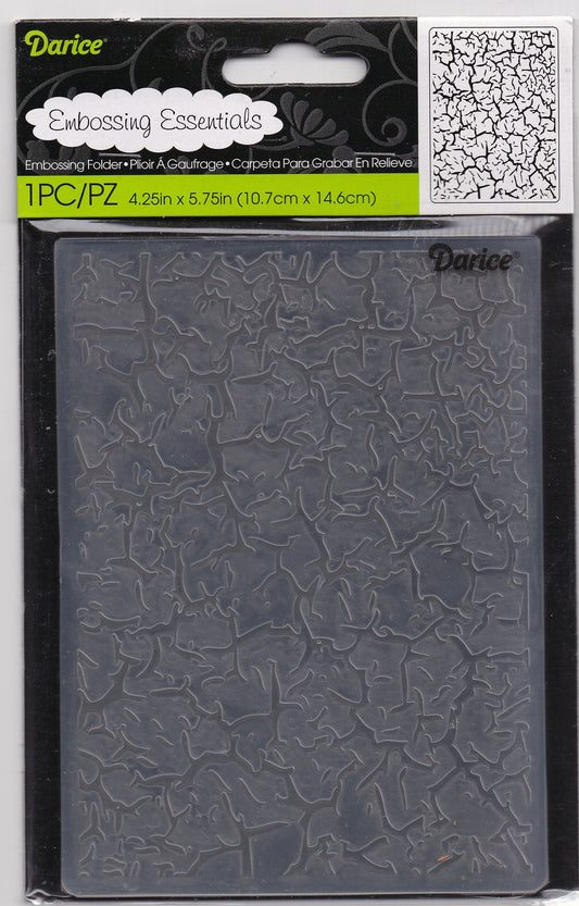 Crackle Background Embossing Folder by Darice