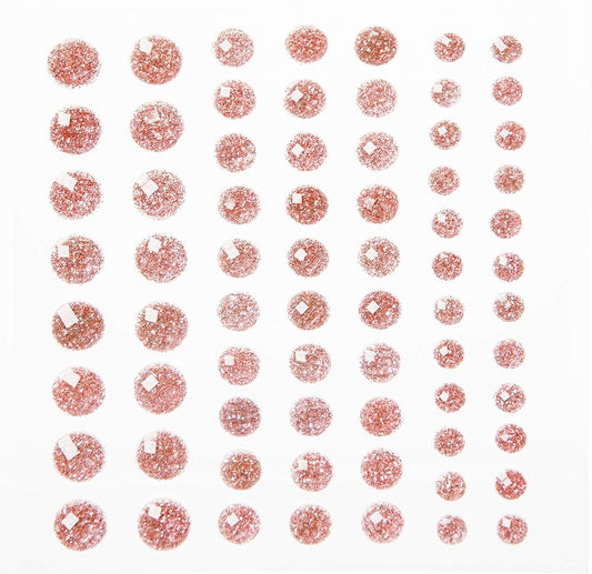 Rose gold Glitter Bling Sticker Dots