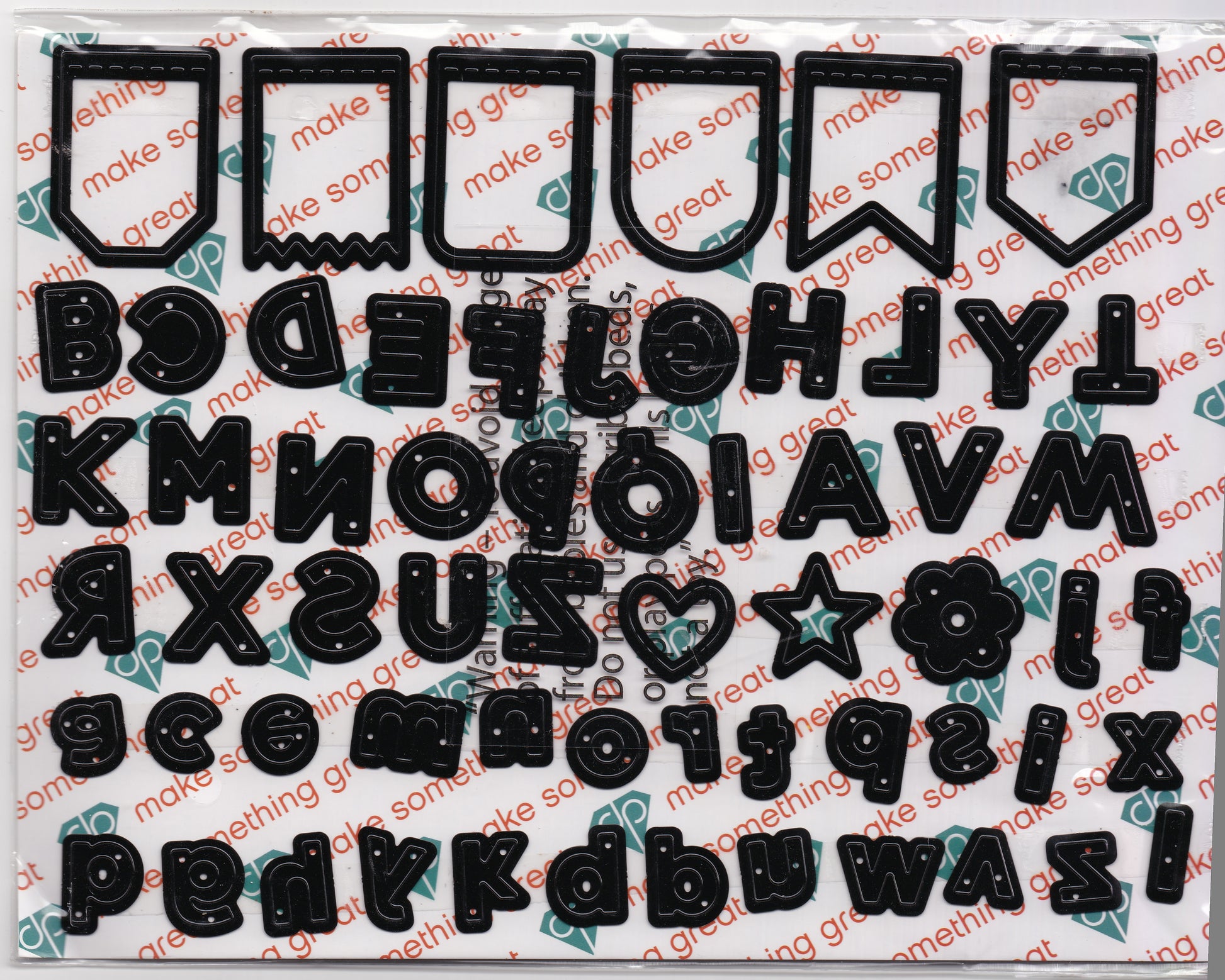 Diamond Press Pennant Banner Alphabet Dies Set