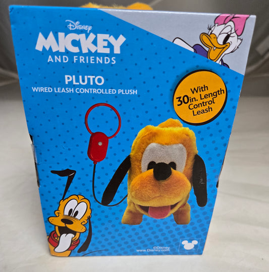 Disney Pluto Leash Controlled Plush - NIB