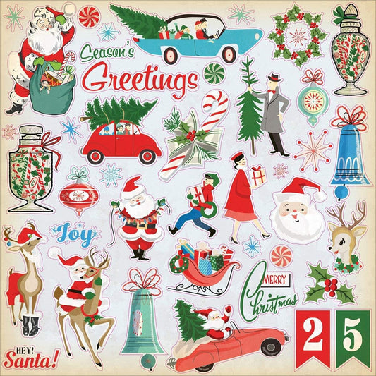 A Very Merry Christmas Element Stickers by Echo Park