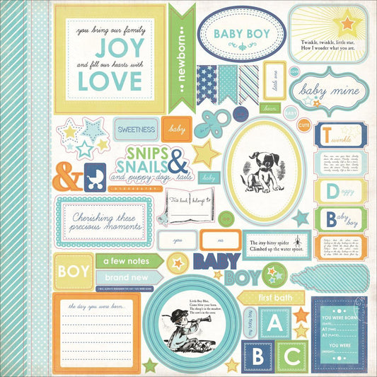 Echo Park Baby Mine Boy Stickers