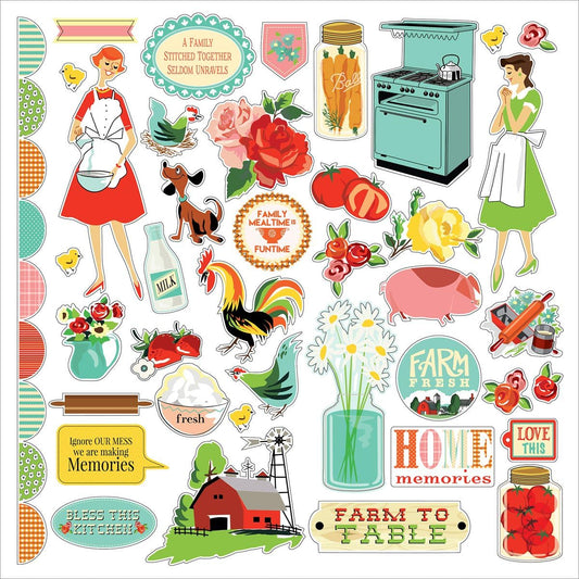 Echo Park Country Kitchen Sticker Elements