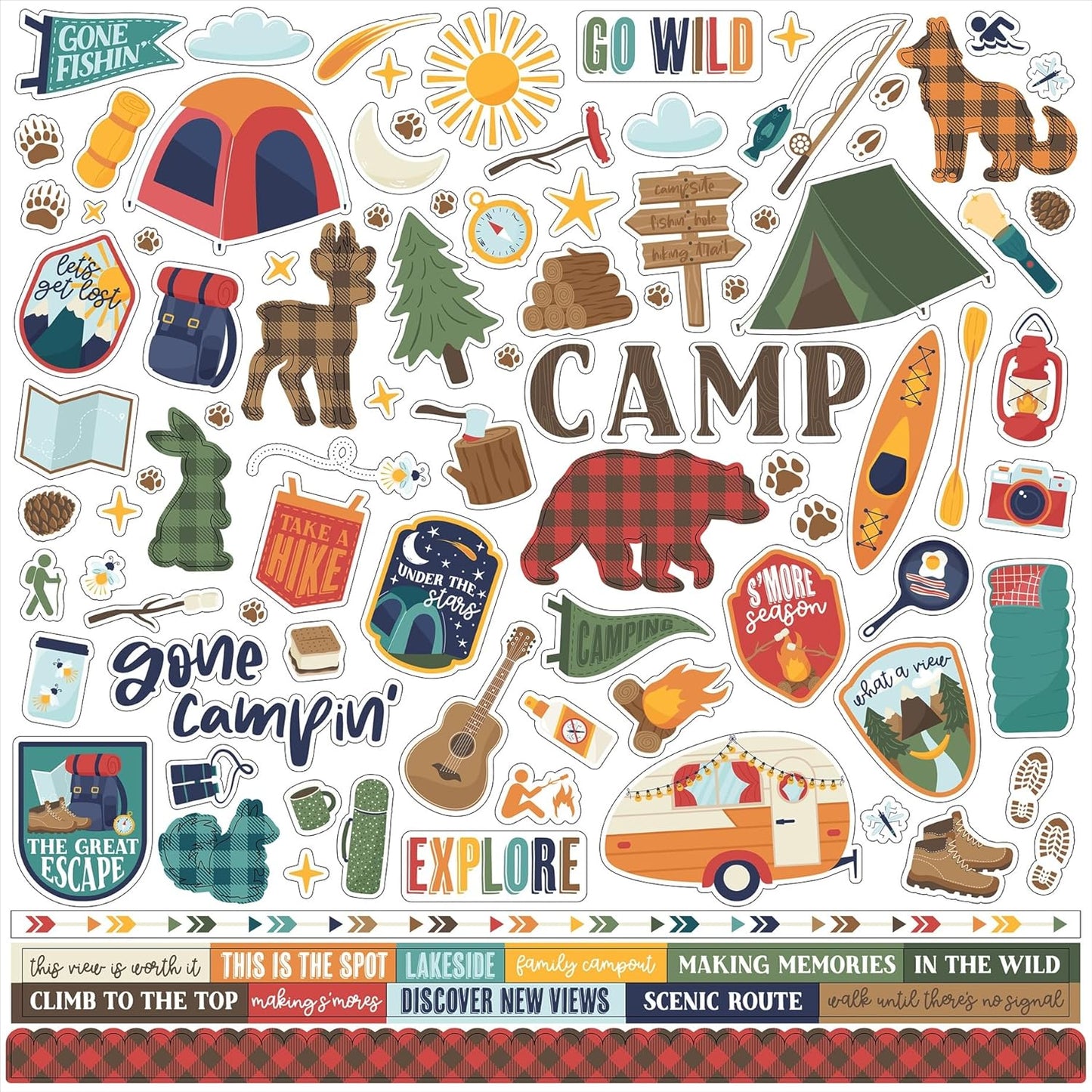 Echo Park Into the Wild Element Stickers