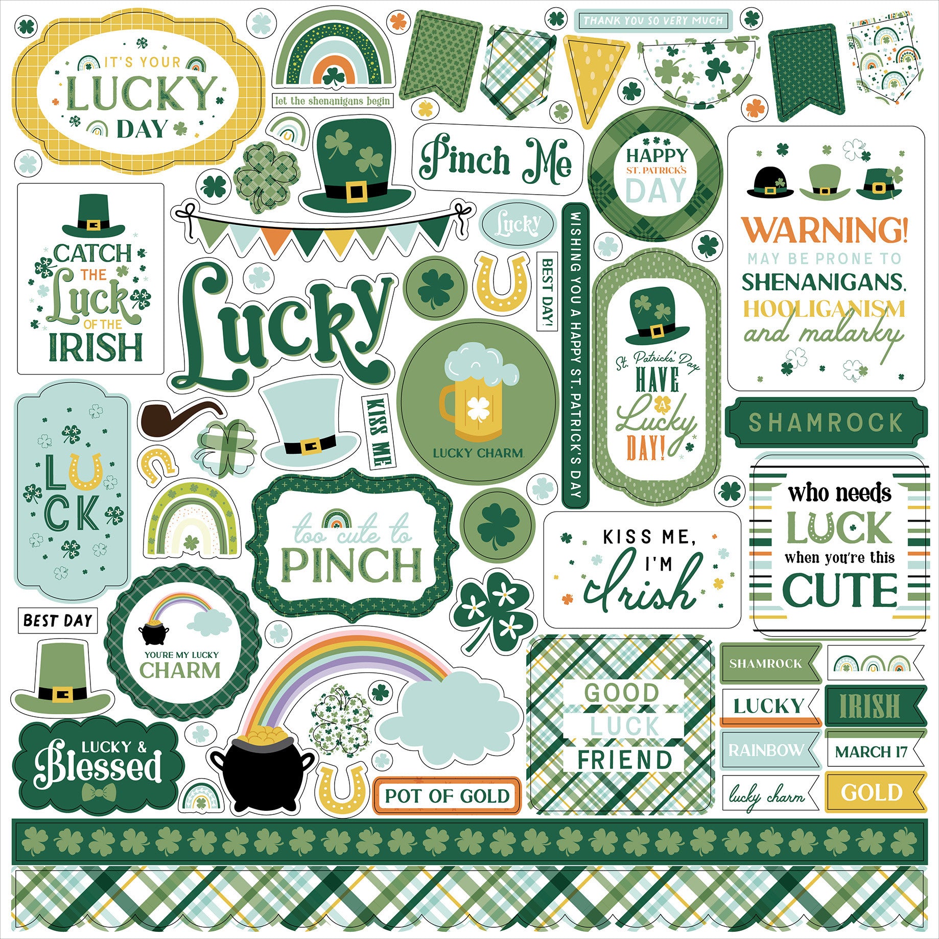 Echo Park Lucky Charm Element Stickers