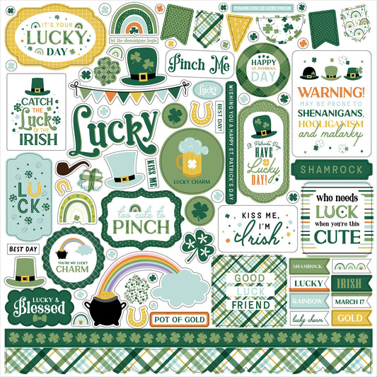 Echo Park Lucky Charm Element Stickers