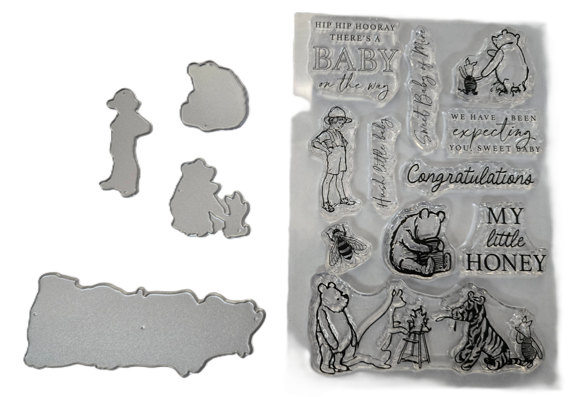 Echo Park Winnie the Pooh - My Little Honey Stamps and Dies Set