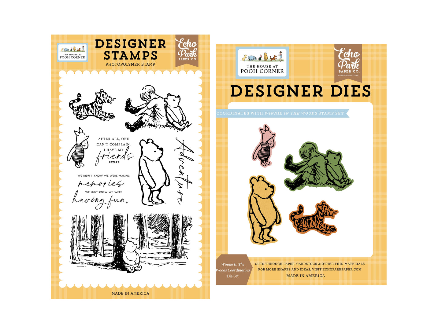The House at Pooh Corner Stamps and Dies Set