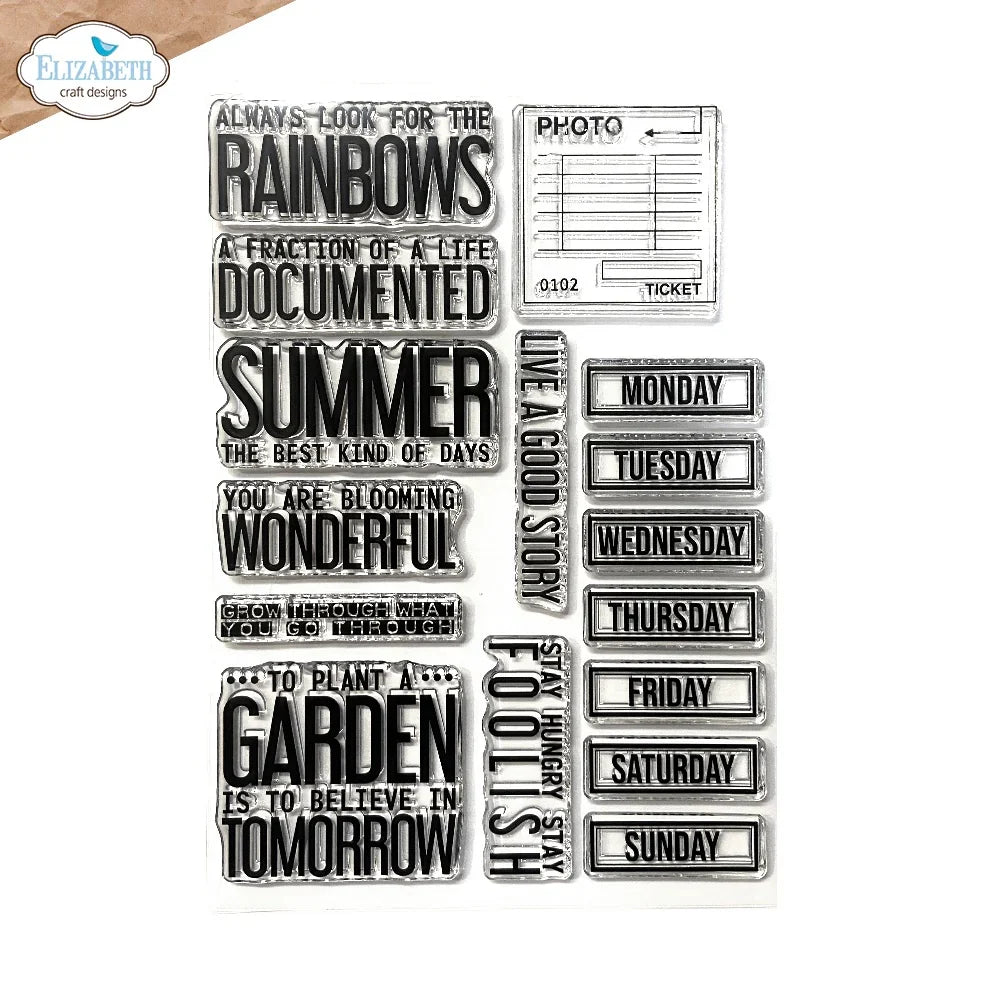 Elizabeth Crafts Best Kind of Days Stamp Set