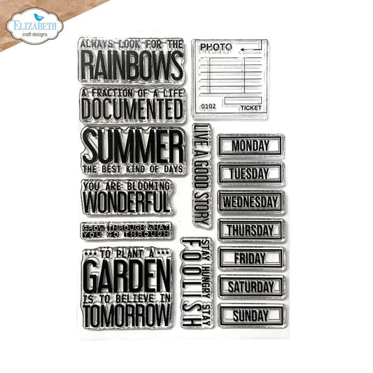 Elizabeth Crafts Best Kind of Days Stamp Set