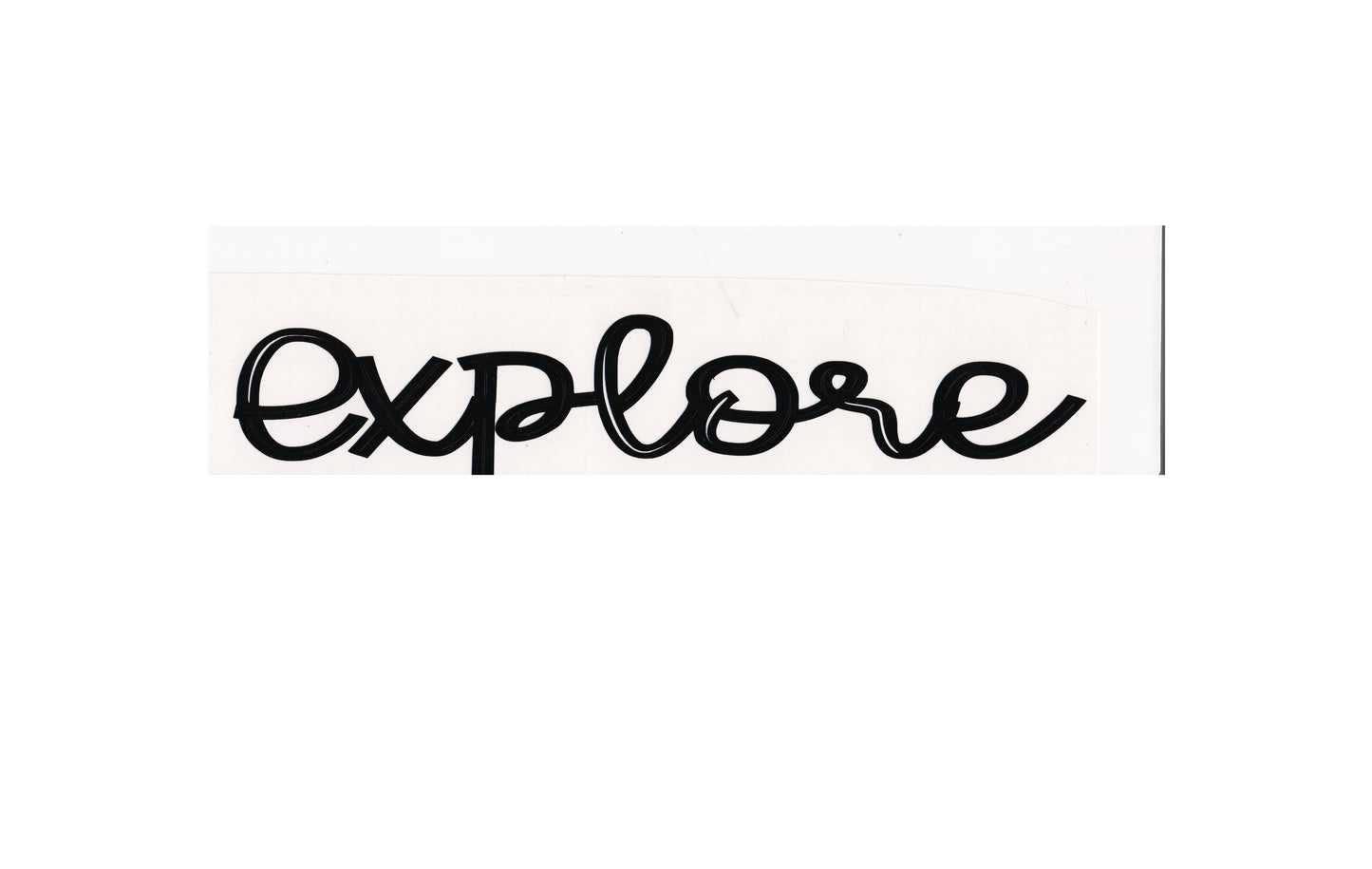 Explore Vinyl Decal Sticker