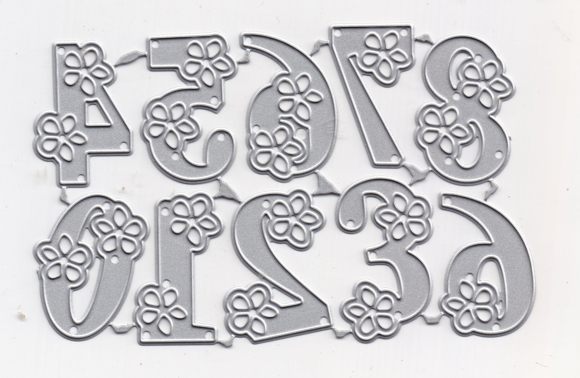 Flower Number Dies Set