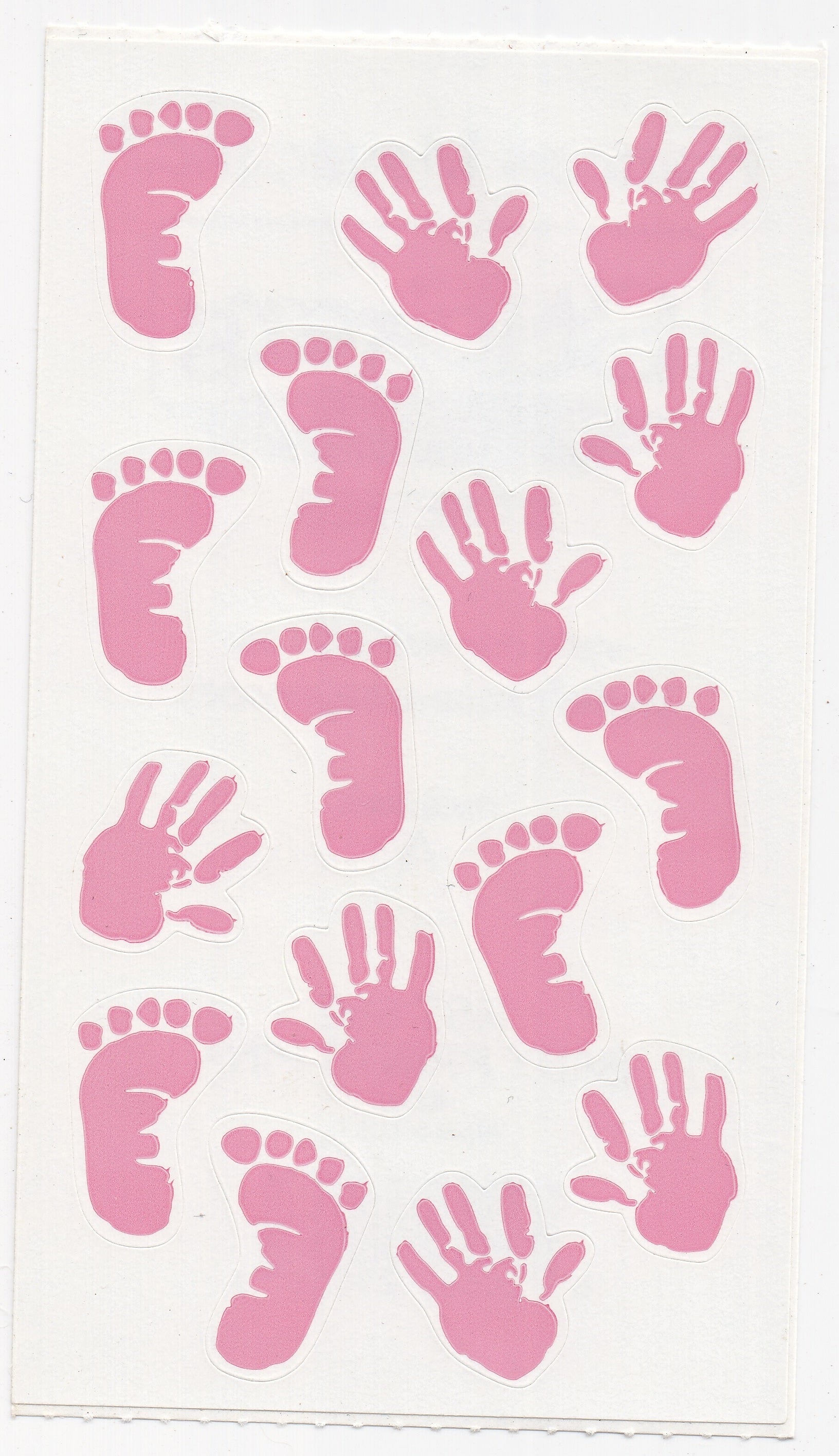 Baby Girl Hands and Foot Print Stickers