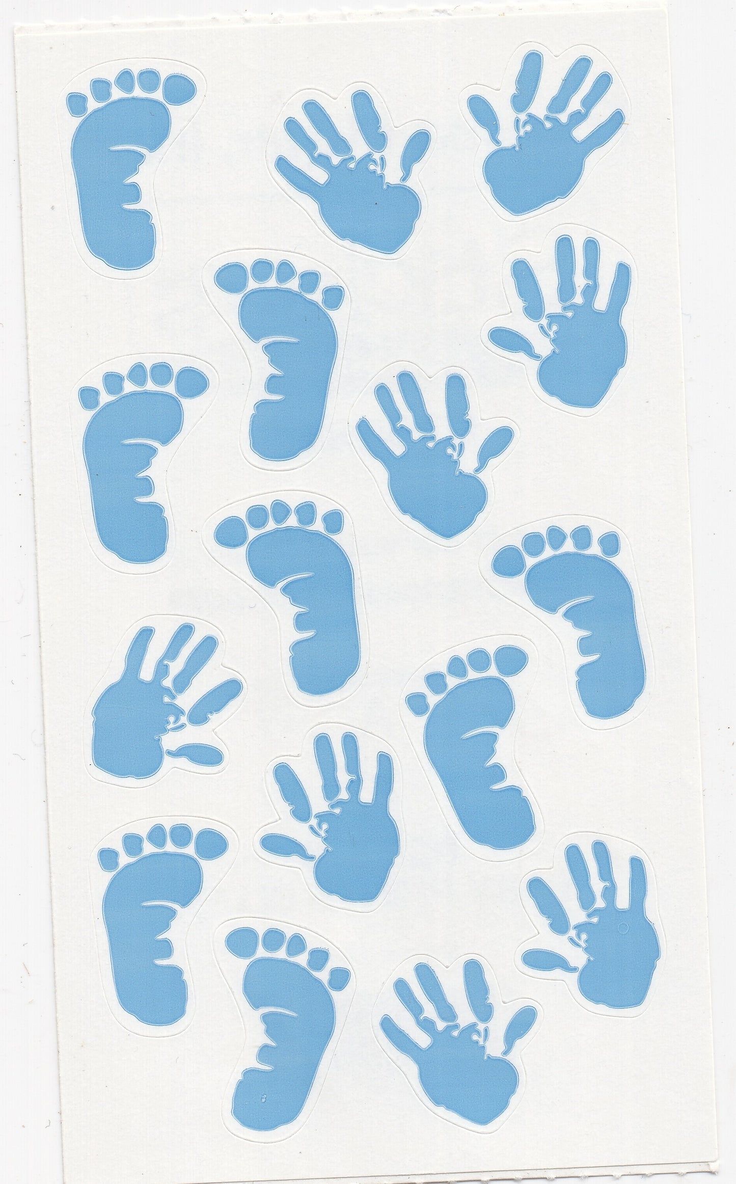 Baby Boy Hands and Feet Prints Stickers