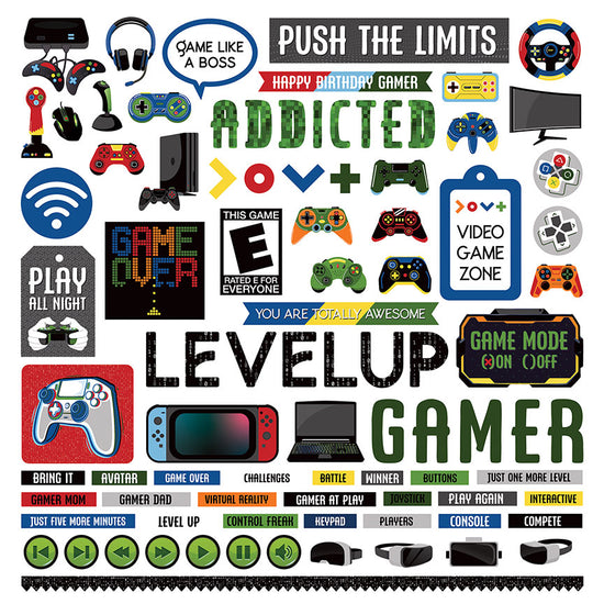 Gamer Element Stickers Set by Photo Play – Country Croppers