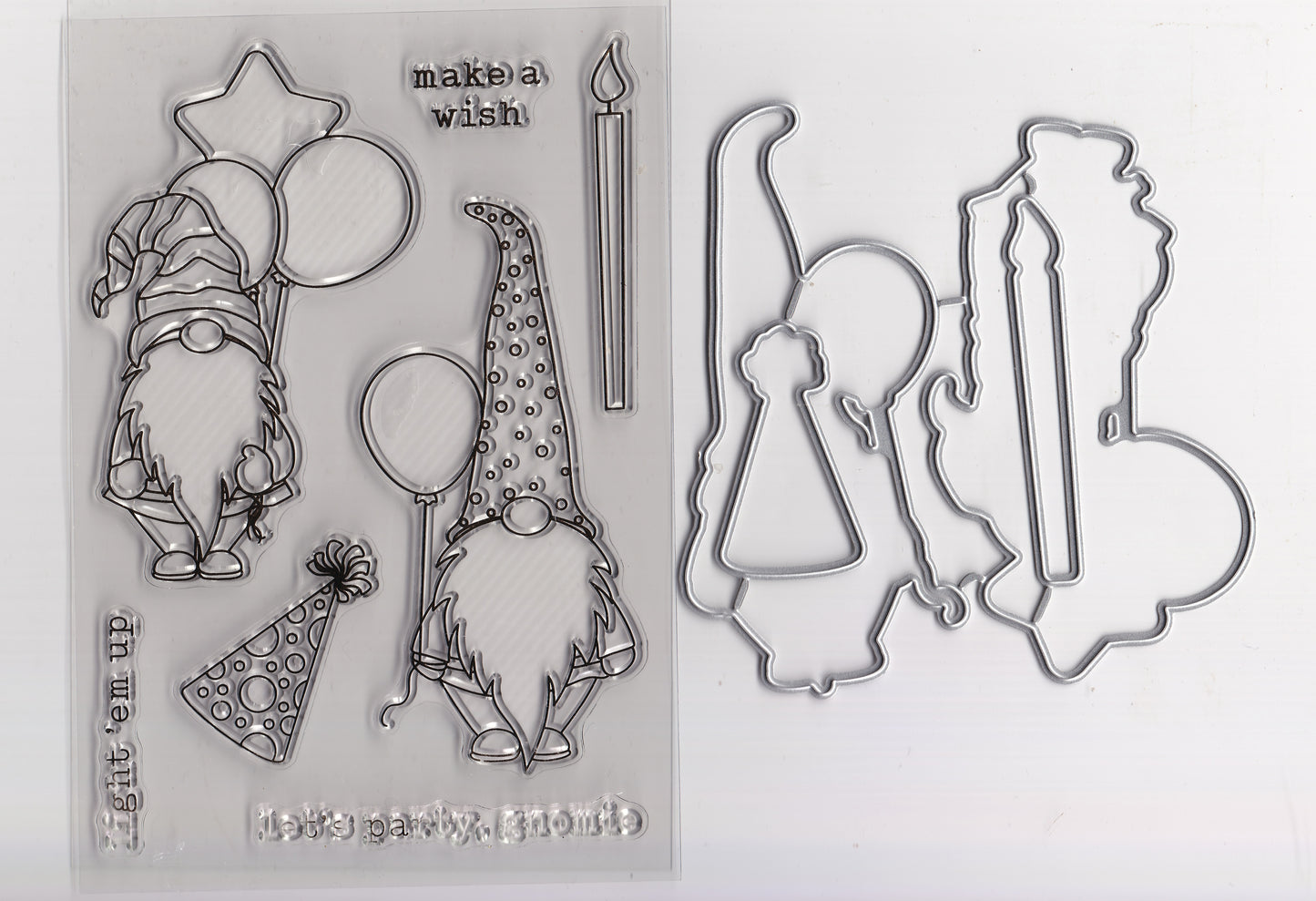 Birthday Gnome Stamps and Dies