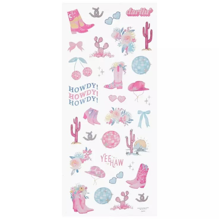 Disco Cowgirl Stickers