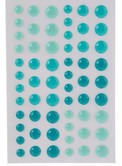 Turquoise Enamel Dots
