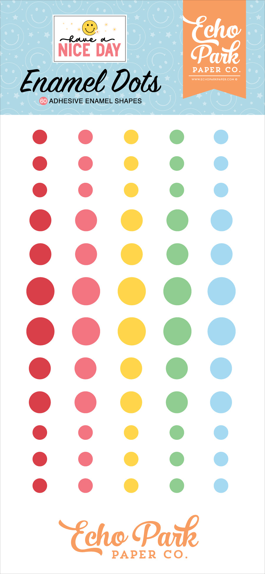 Echo Park Have a Nice Day Enamel Dot Stickers