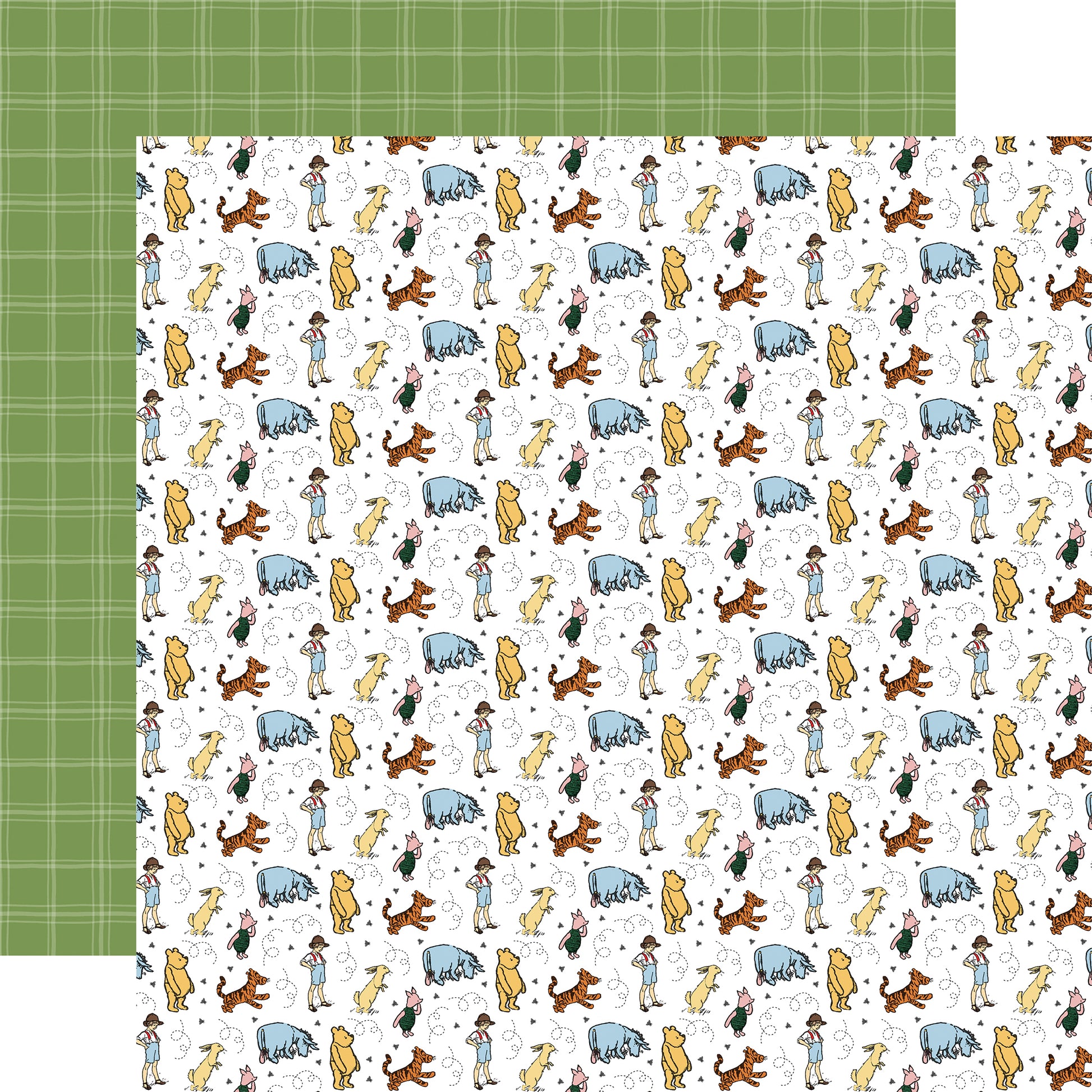 Happy Day Friends - House at Pooh Corner Scrapbook Paper