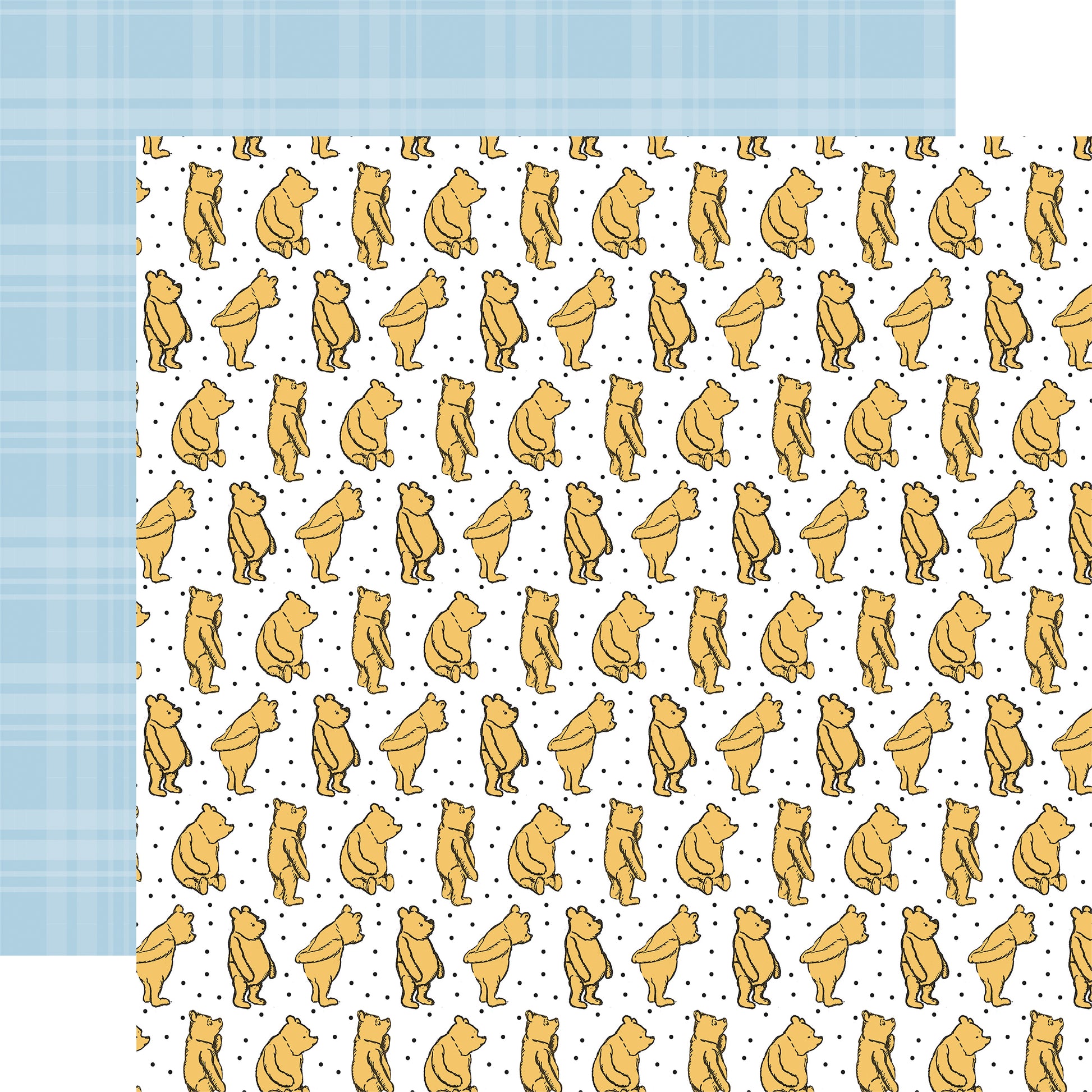 Curious Winnie - House at Pooh Corner Scrapbook Paper
