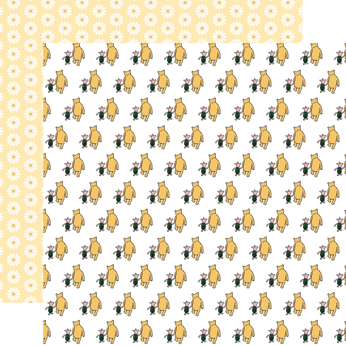 Classic Piglet and Pooh - Honeypot at Pooh Corner Scrapbook paper