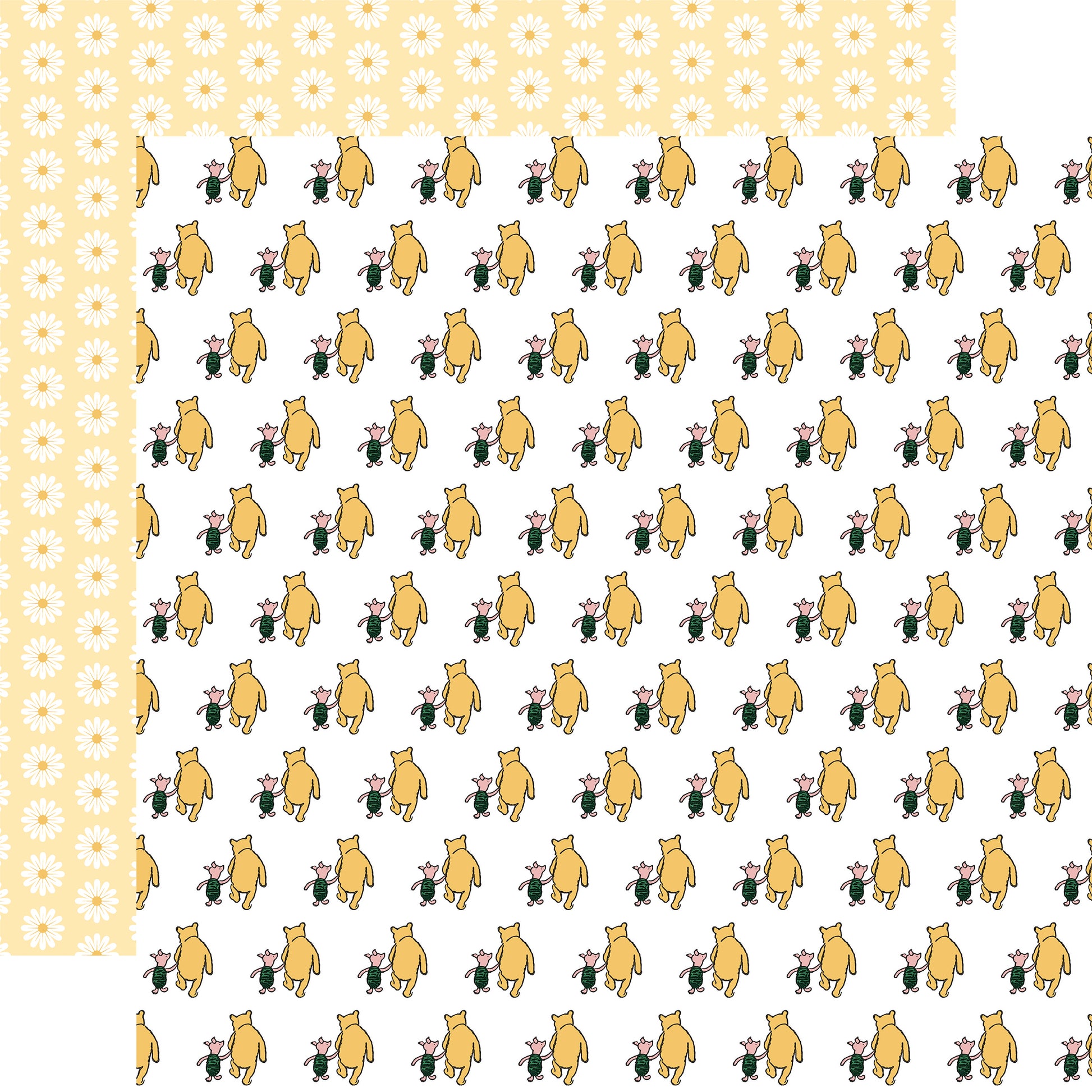 Classic Piglet and Pooh - Honeypot at Pooh Corner Scrapbook paper
