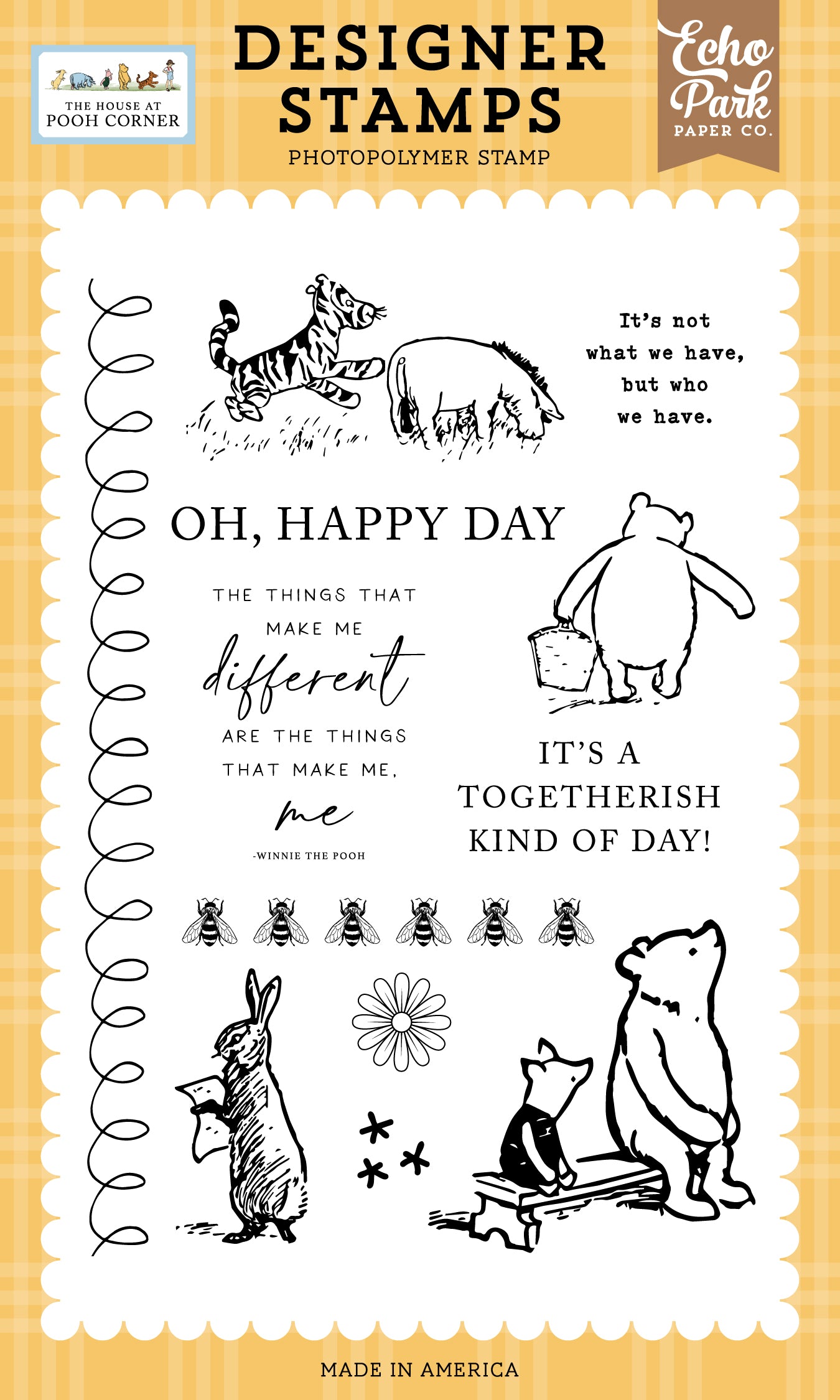 Winnie the Pooh Who We Have Stamp Set