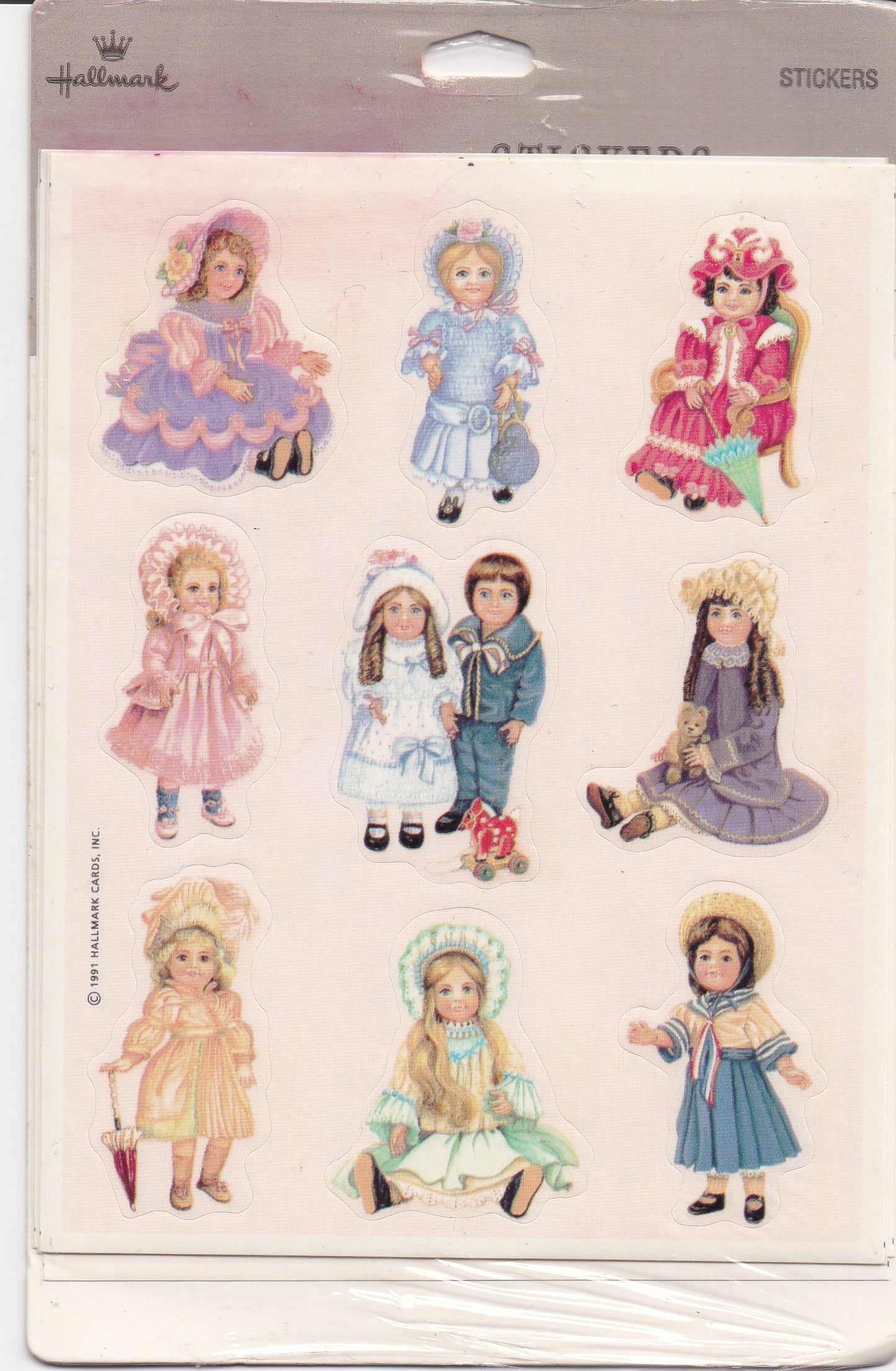 Hallmark Vintage Doll Stickers