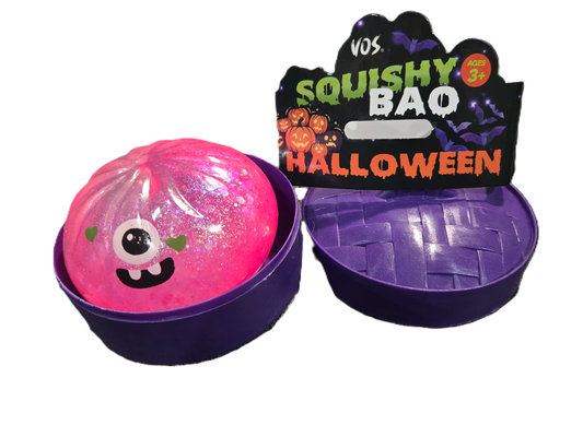 Pink Halloween Dumpling Squishy Toy