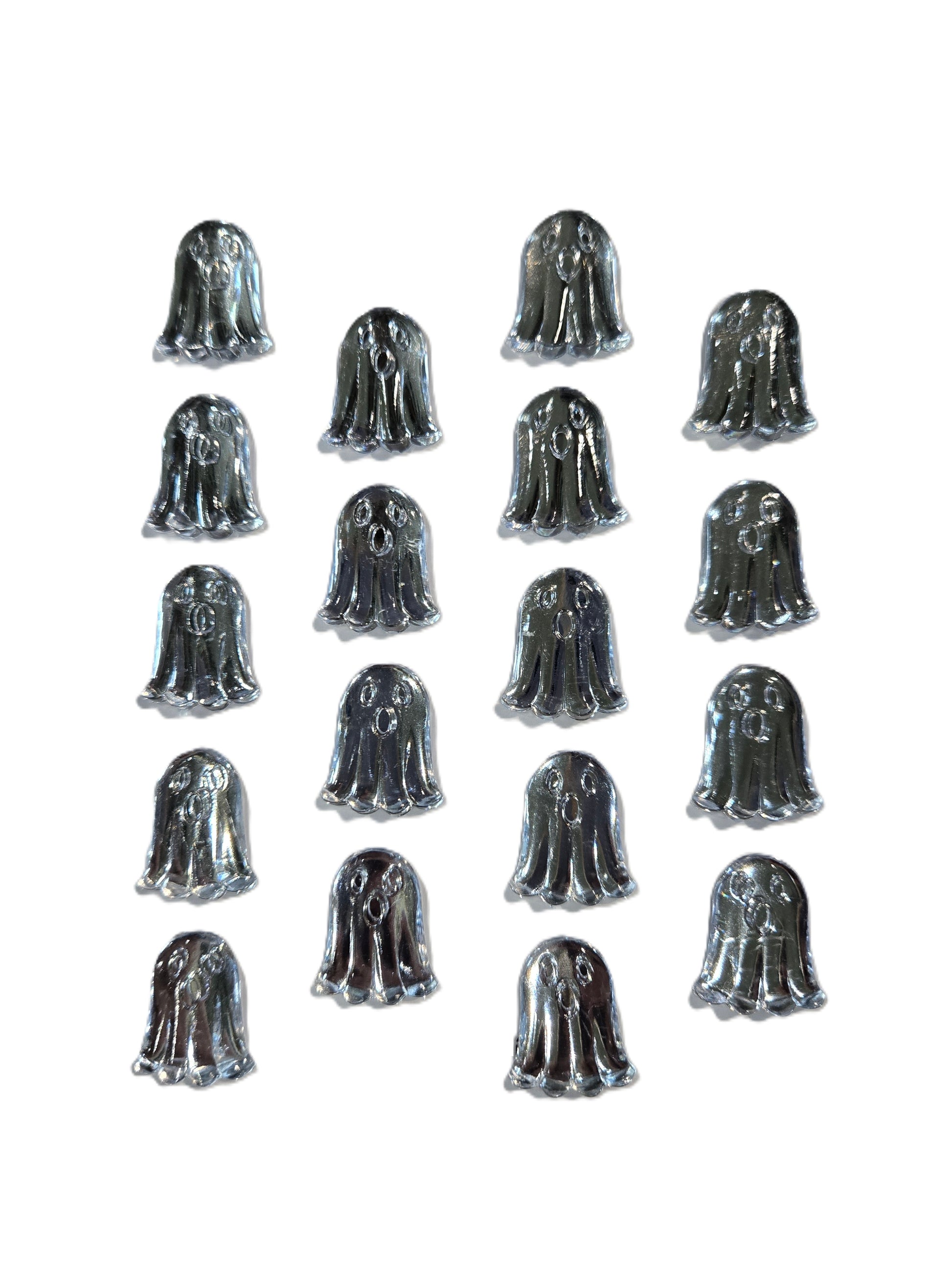 Halloween Clear Ghost Gem Stickers
