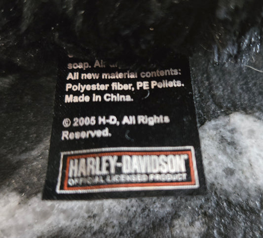 Harley Davidson Black Plush Dog - 2005