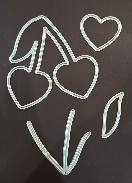 Heart Cherries Die Set