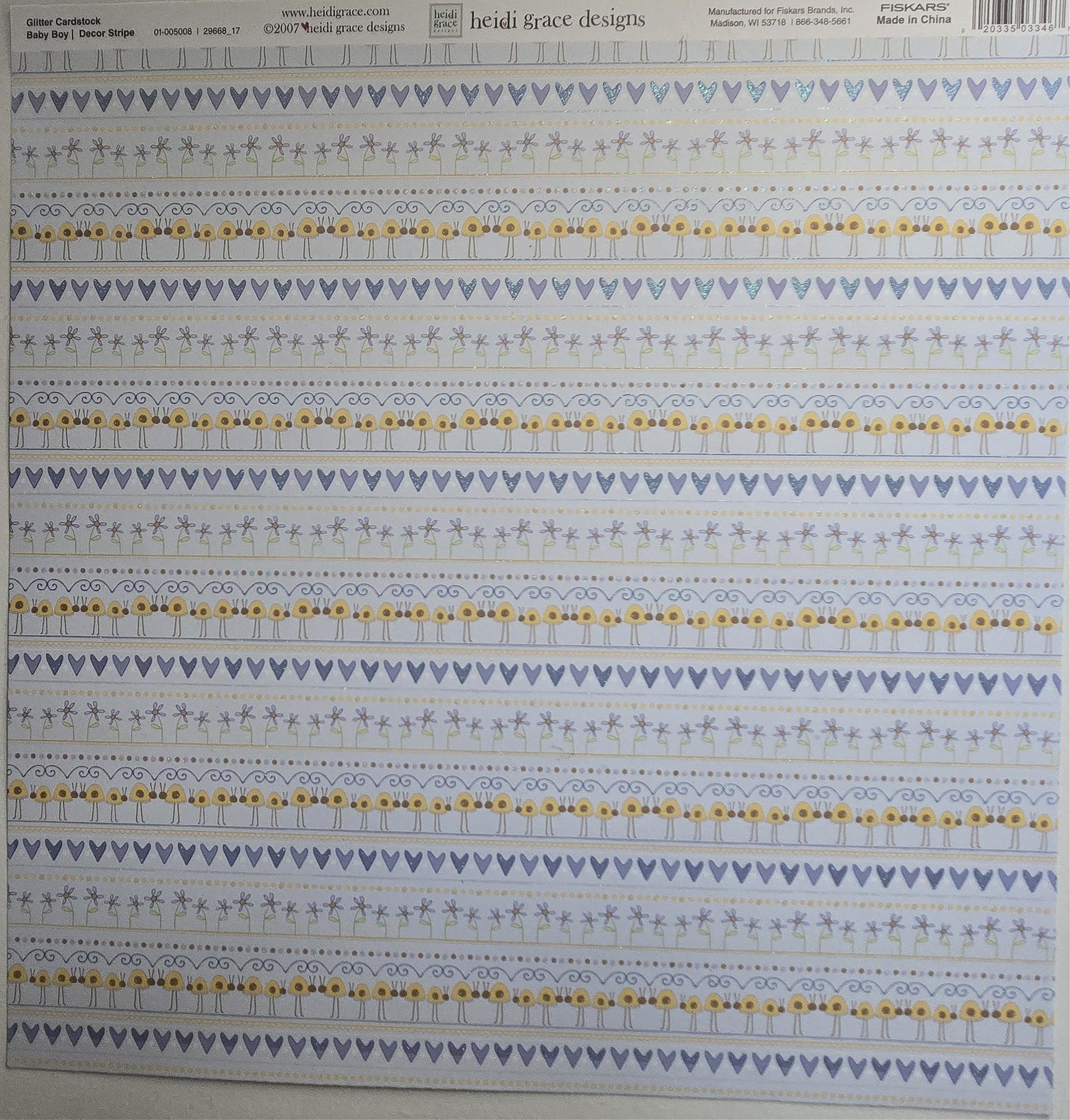 Heidi Grace Designs Baby Boy Stripe Paper