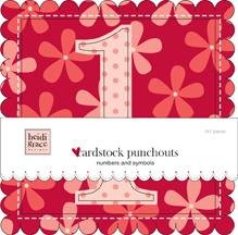 Heidi Grace Red Numbers and Symbols Punchouts