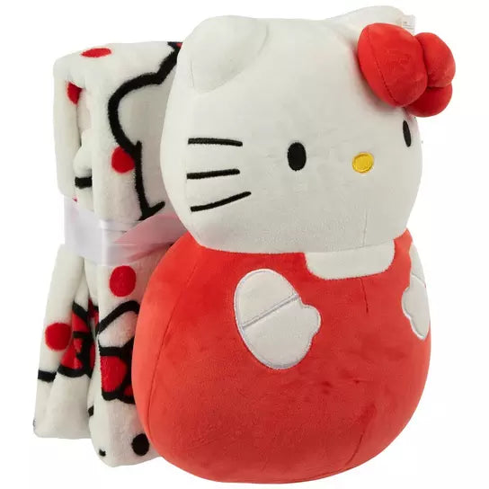 Hello Kitty Cushion Pillow and Blanket Set