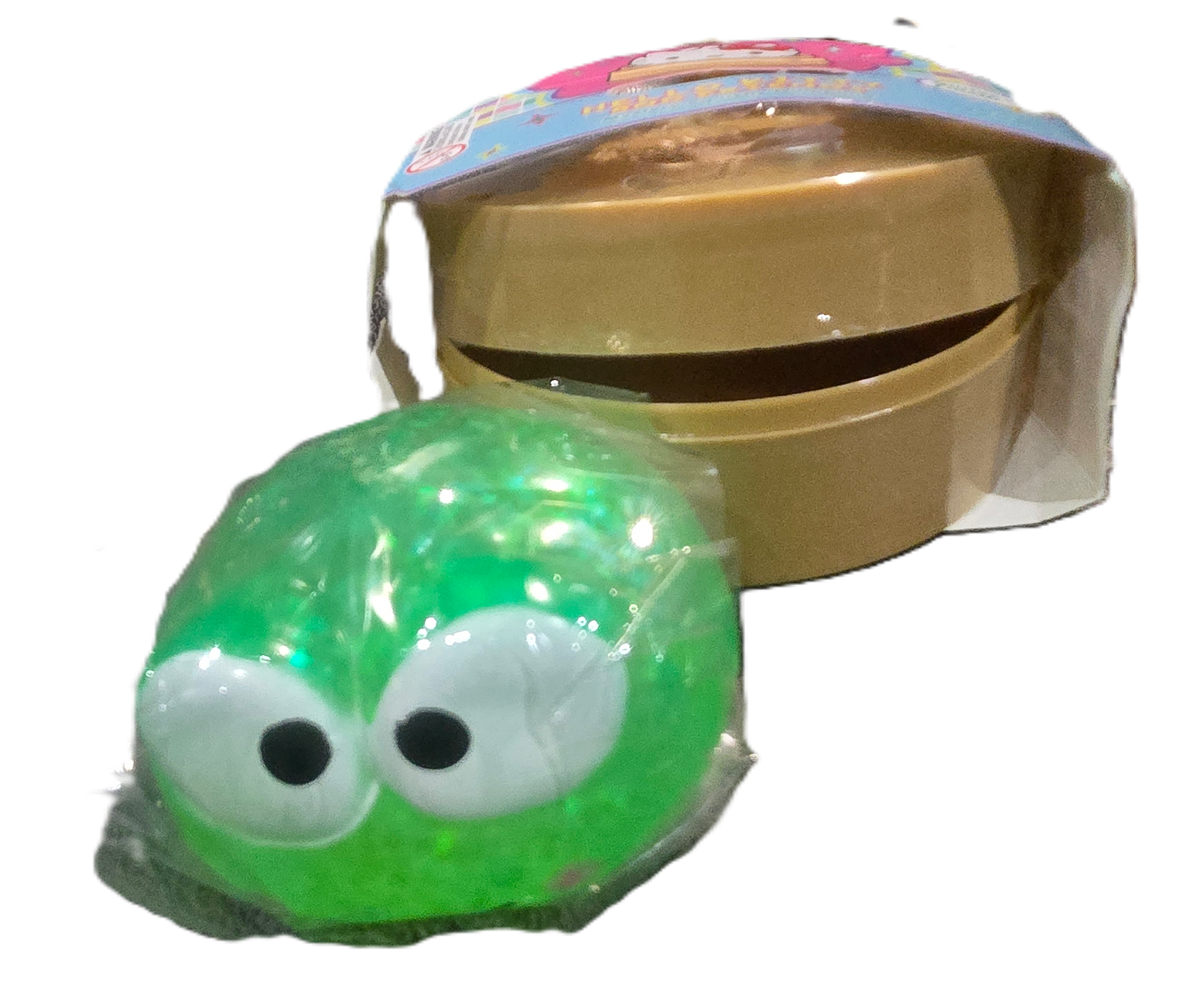 Hello Kitty Glitter Dumpling - Green Frog - NEW - Opened