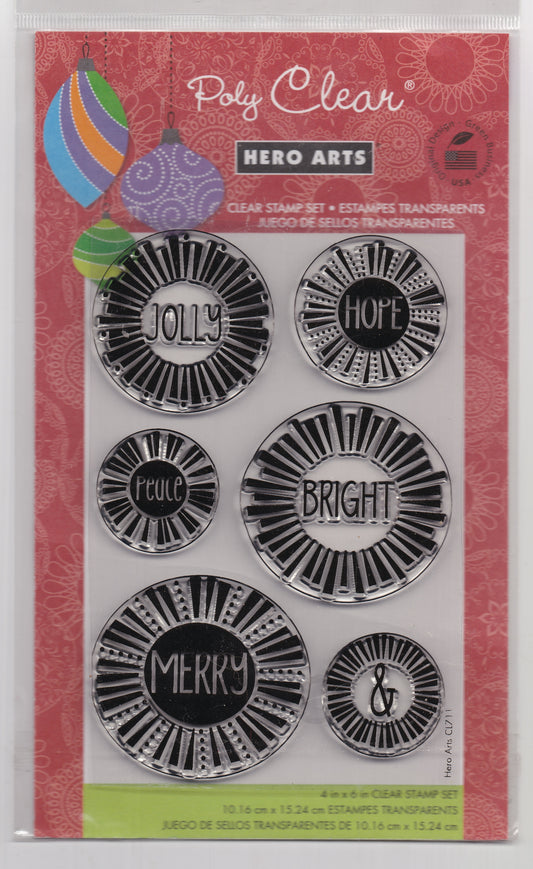 Hero Arts Message Bursts Stamp Set