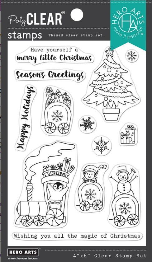 Hero Arts North Pole Express Stamps