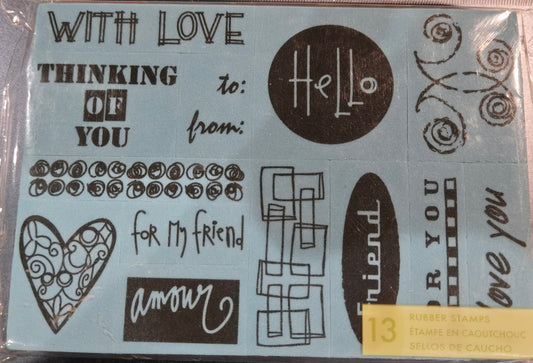 Thoughtful Rubber Stamp Set