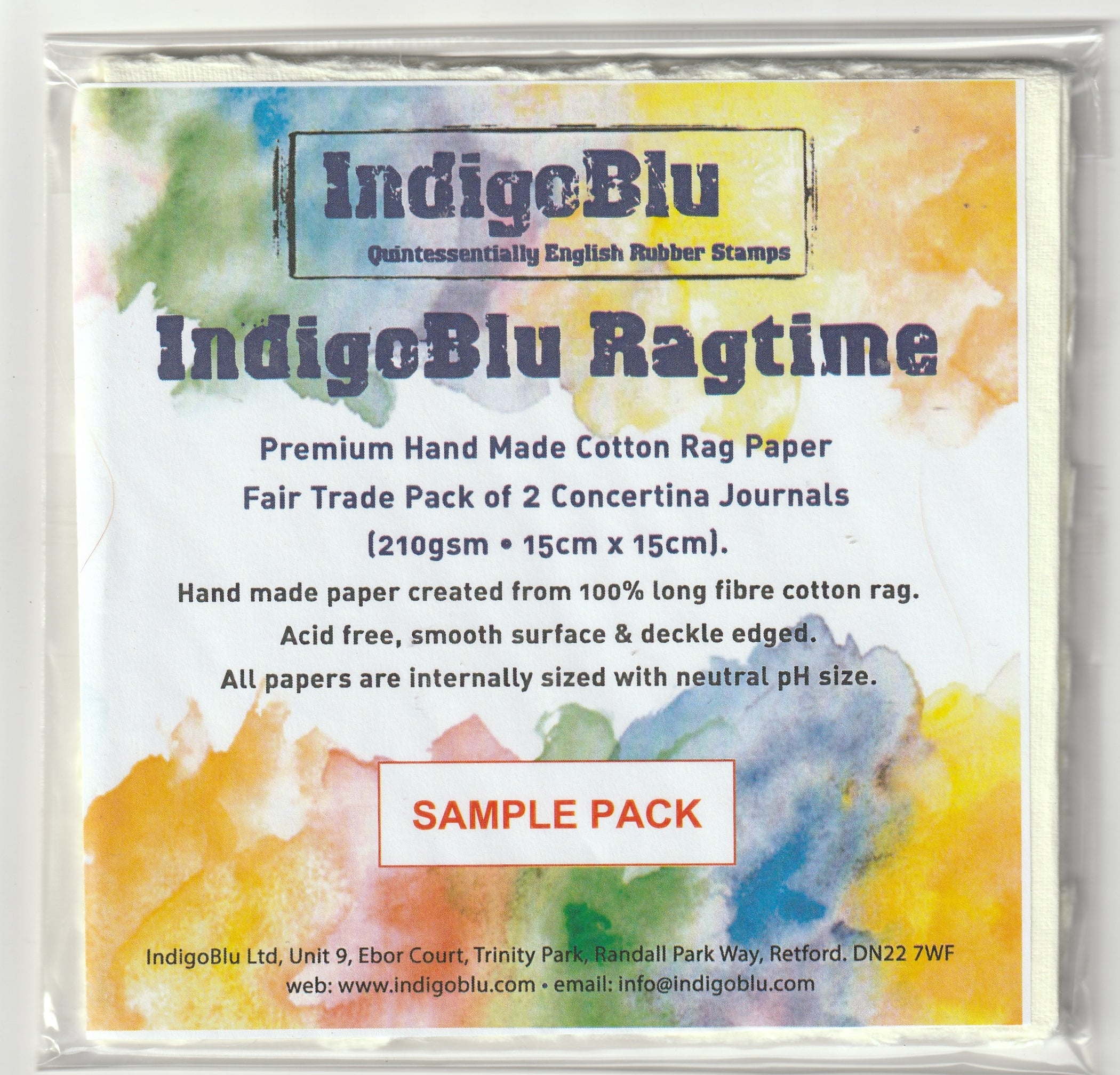 IndigoBlu Ragtime Handmade Cotton Rag Paper - Sample Pack – Country ...