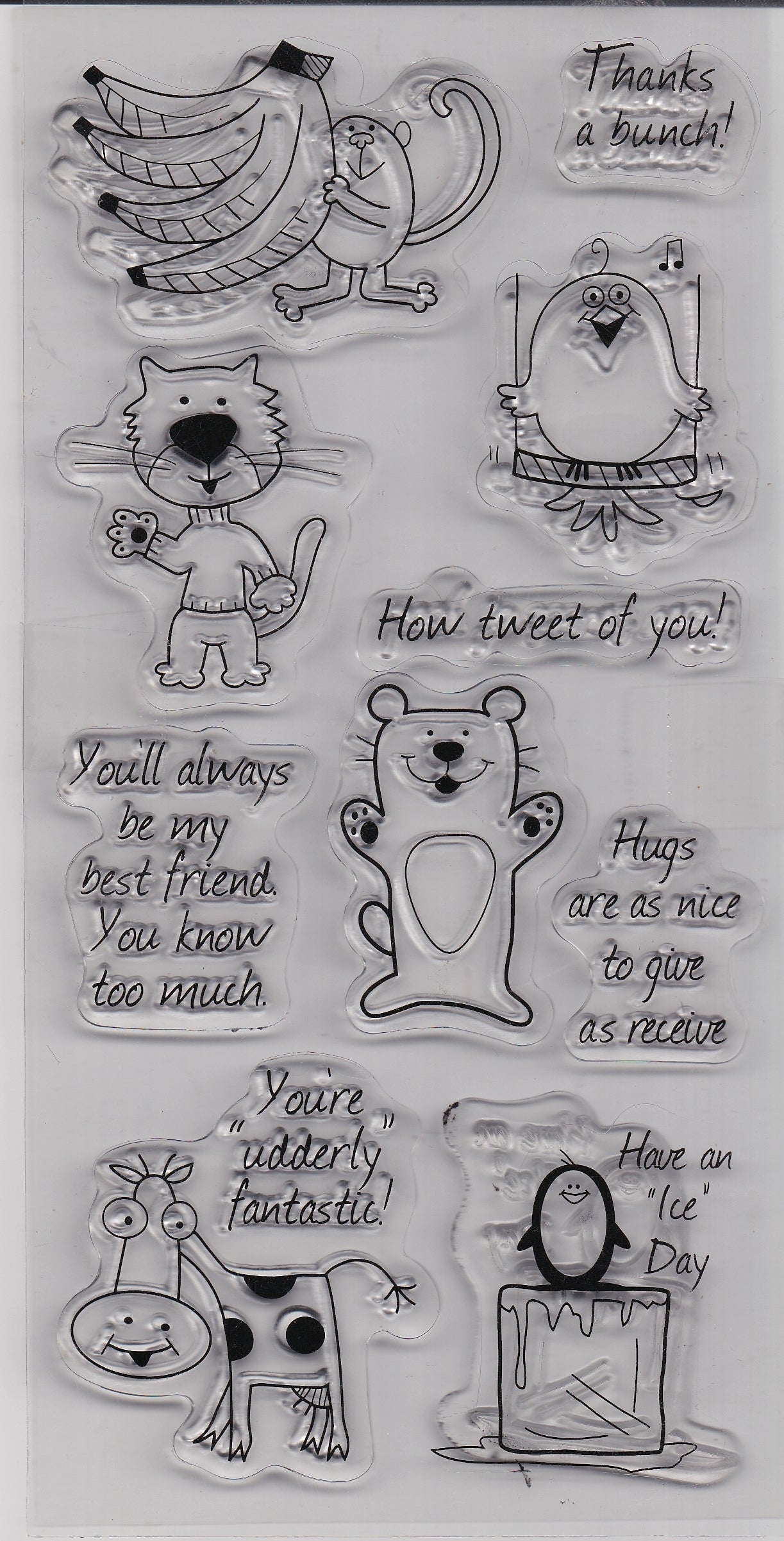 Friendly Characters Stamps by Inkadinkado