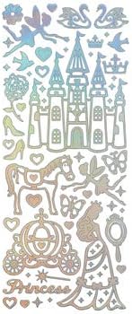 Foil Iridescent Princess Stickers