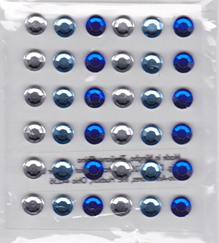 Blue Winter dot Rhinestone Stickers