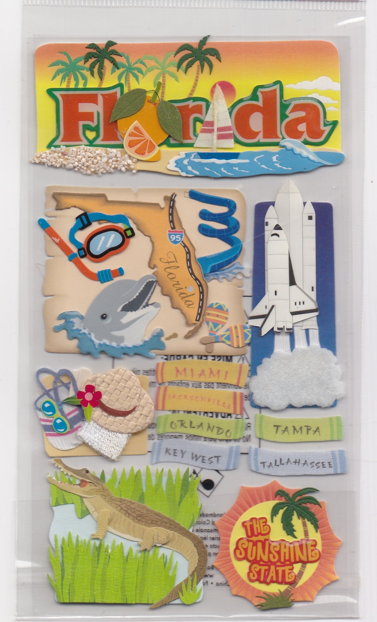 Jolees 3d Florida Stickers