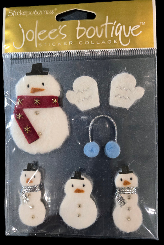 Jolees Snowmen 3d Stickers Set