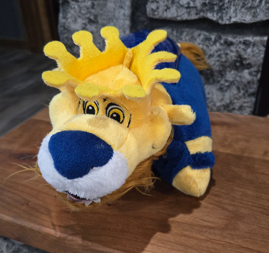Kansas City Royals Mascot Slugger Lion Pillow Pet Dream Lite  - USED