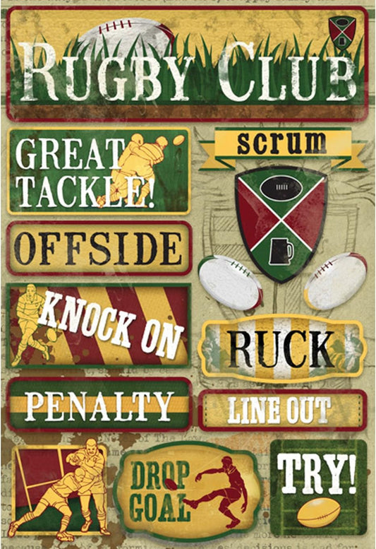 Karen Foster Rugby Stickers