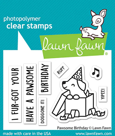 Lawn Fawn Pawsome Birthday Stamps
